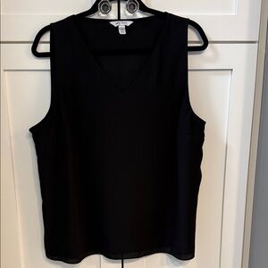 Nine West Black V-Neck Sleeveless Camisole Top